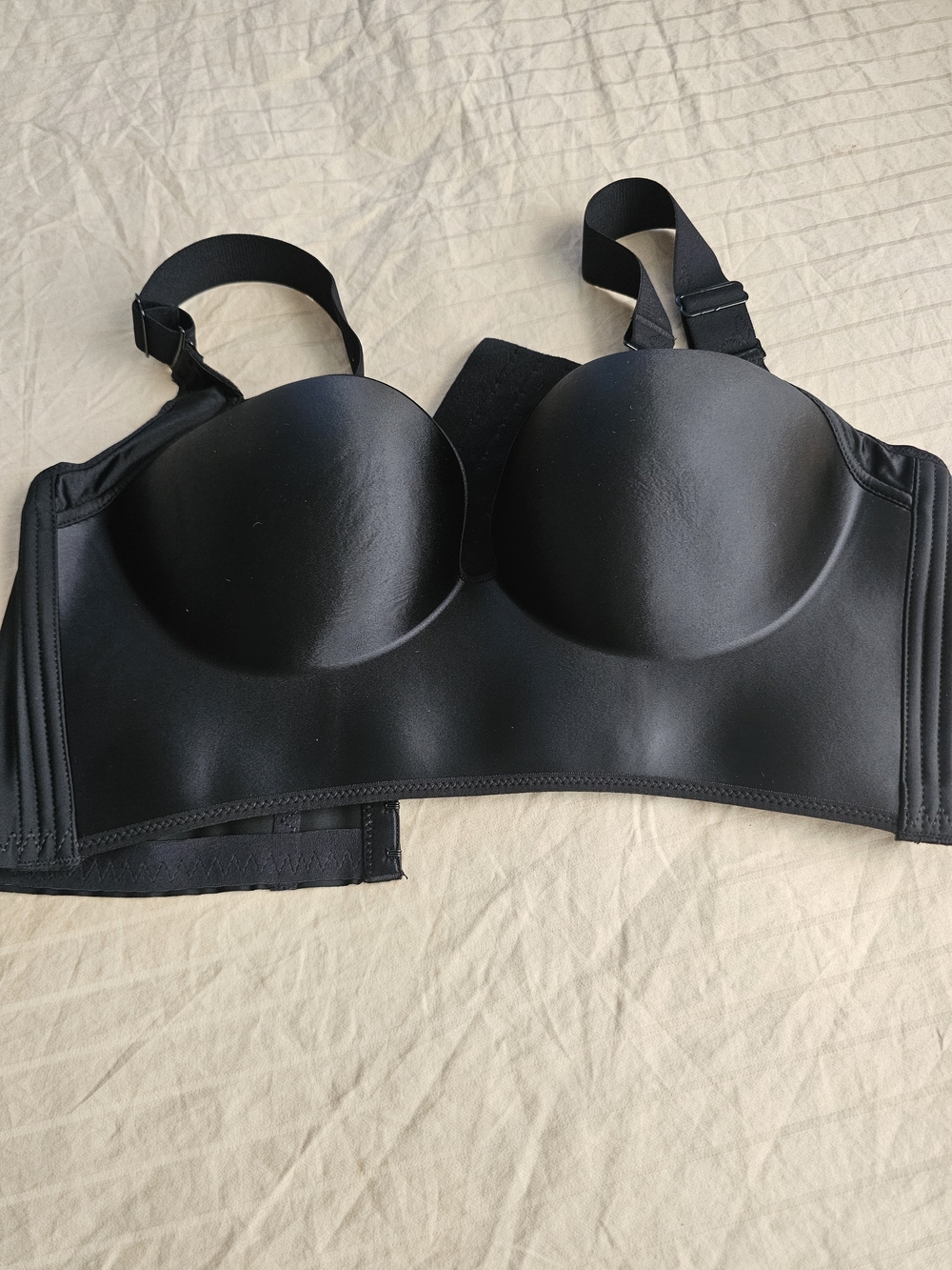 Convertible Strapless Longline Bra in Black